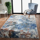 LR Home Nimbus 81831 Dark Blue Copper White Gray Rug
