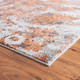 LR Home Nimbus 81834 Orange Rust Red Gray White Rug