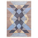 LR Home Nimroz 81982 Tan Light Blue Navy Yellow Rug
