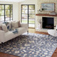 LR Home Pallor 82791 Blue Beige Rug