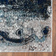 LR Home Revolution 81802 Navy Blue Gray White Rug