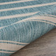 LR Home Seaside 81876 Aqua White Rug