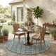 LR Home Sunshower 81250 Teal Rug