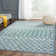 LR Home Sunshower 81247 Blue Gray Rug