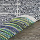 LR Home Vogue 99971 Navy Green Rug