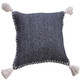 LR Home Bedford 07766 Deep Blue White Pillow