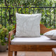 LR Home Coastal 08792 Smoke Gray White Pillow
