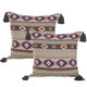 LR Home Coralie 07462 Black Yellow Blush Pillow