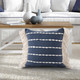 LR Home Denver 08254 Navy Ivory Pillow
