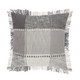 LR Home Drew 07622 Dark Gray Light Gray White Pink Pillow