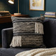 LR Home Elevate 07338 Black Natural Pillow