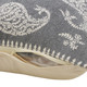 LR Home Fantasy 07644 Gray White Pillow