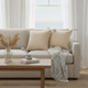 LR Home Hugo 07767 Tan White Pillow