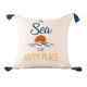 LR Home Seabrook 07970 Navy Golden Yellow Pillow