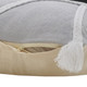 LR Home Seashore 07632 Light Gray White Pillow