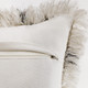 LR Home Shag 07753 Black White Pillow