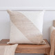 LR Home Silk Linen 08679 White Beige Pillow