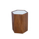 LR Home Sylvia 03817 Brown  White Side Table