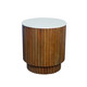 LR Home Tryst 03864 Brown  White Side Table