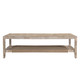 LR Home Beau 46290 White Washed Coffee Table