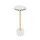 LR Home Martini 46266 Black White Drink Table