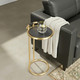 LR Home Martini 46272 Black Gold Side Table