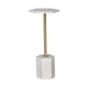 LR Home Martini 46082 Gold White Drink Table