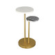 LR Home Martini 46078 Gold White Drink Table