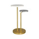 LR Home Martini 46078 Gold White Drink Table
