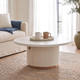 LR Home Modena 03509 Distressed White Bronze Coffee Table