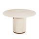 LR Home Modena 03286 Distressed White Dining Table
