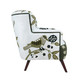 LR Home Matilda 46223 Green Ivory Accent Chair