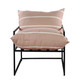 LR Home Vivian 35025 Pink White Accent Chair