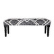 LR Home Alexei 99067 Black Gray Accent Bench