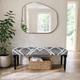 LR Home Alexei 99067 Black Gray Accent Bench