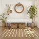 LR Home Anastasia 46327 Cream Accent Bench