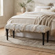 LR Home Anastasia 99012 Blue Cream Accent Bench