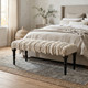 LR Home Anastasia 99011 Cream Accent Bench