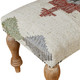 LR Home Haven 03256 Beige Red Accent Bench