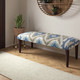 LR Home Plush 46119 Blue Sage Accent Bench