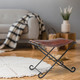 LR Home Anne 35003 Brown Black Stool