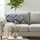 LR Home Lenore 07757 Blue White Pillow