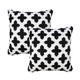 LR Home Leonora 07761 White Black Pillow