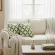 LR Home Leonora 07762 Green White Pillow