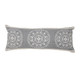 LR Home Mandala 07655 Gray White Pillow