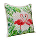 LR Home Panama 08048 Coral Pink Green Pillow