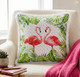 LR Home Panama 08048 Coral Pink Green Pillow