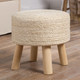 Jaipur Saba Stool SBT03 White Pouf