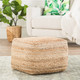 Jaipur Saba SAA02 Tan Beige Pouf