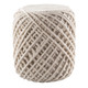 Jaipur Scandinavia Pouf SCP18 Ivory White Pouf